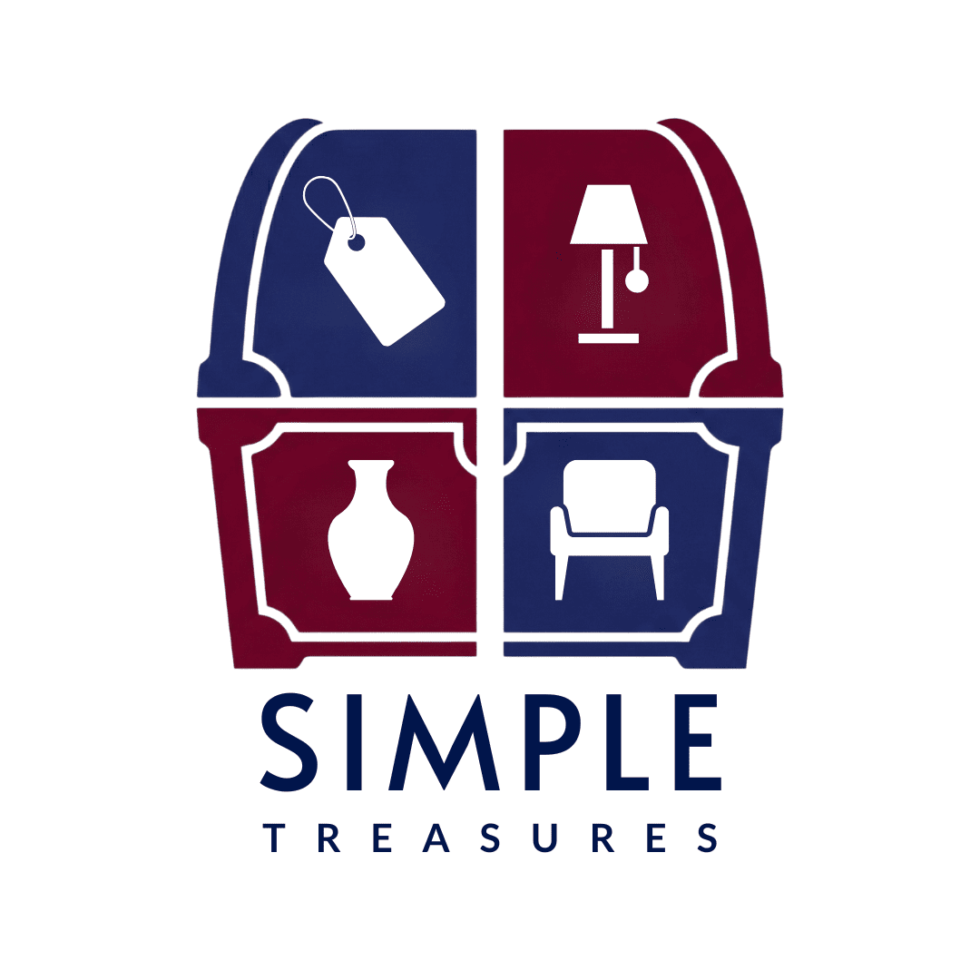 Simple Treasures vintage and estate sale shop logo